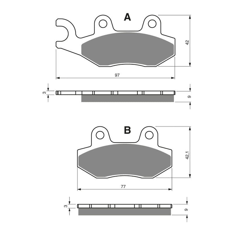 Load image into Gallery viewer, GOLDfren Brake Pads - S3 Sintered Sports

