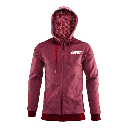 Leatt Premium Zip-Hoodie - Ruby