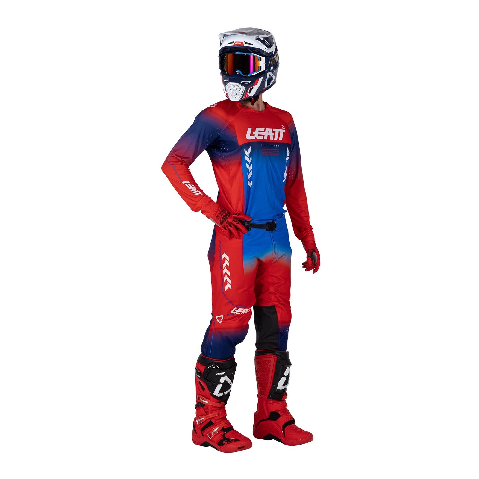 Leatt 2026 5.5 I.K.S. Pant - Royal Blue / Red