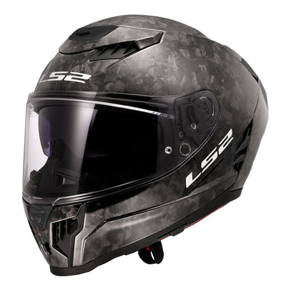 LS2 FF807 Dragon Forged Helmet - Gloss Carbon 06
