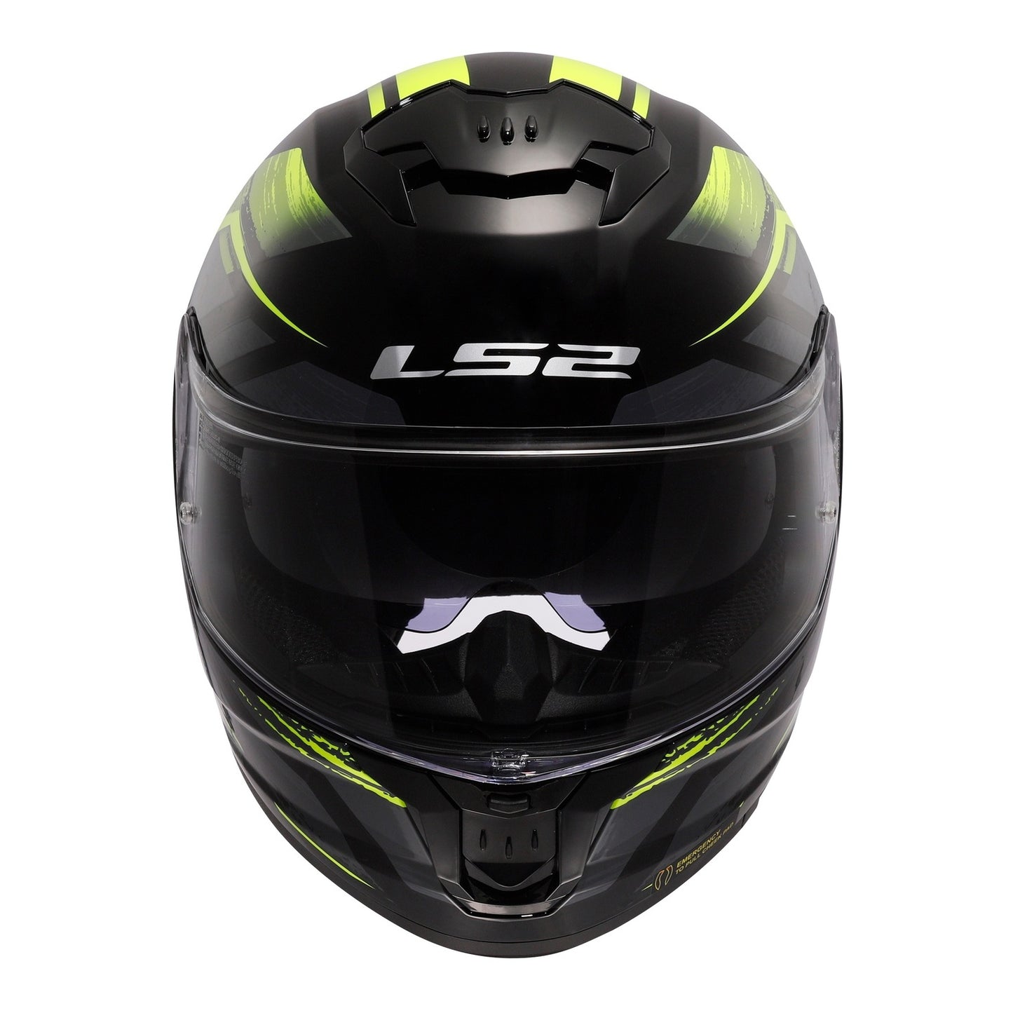 LS2 FF808 Stream II Fury - Black / Hi-Vis Yellow 06