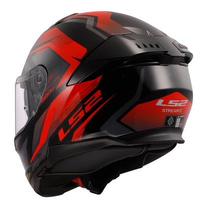 LS2 FF808 Stream II Fury - Black / Red 06