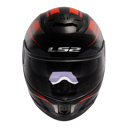 LS2 FF808 Stream II Fury - Black / Red 06