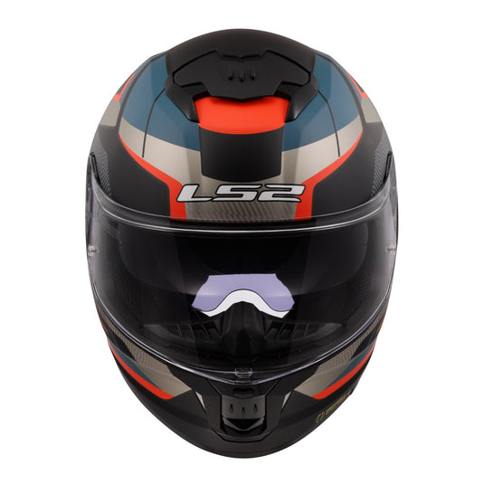 LS2 FF808 Stream II Road - Matte Black / Blue