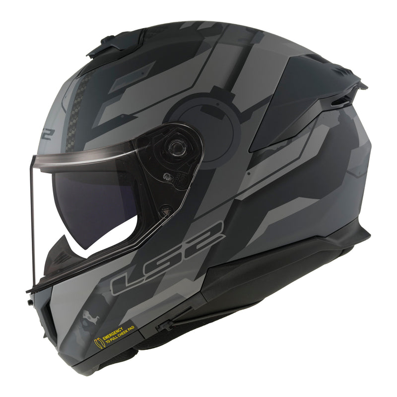 Load image into Gallery viewer, LS2 FF808 Stream II Shadow - Matte Titanium / Grey
