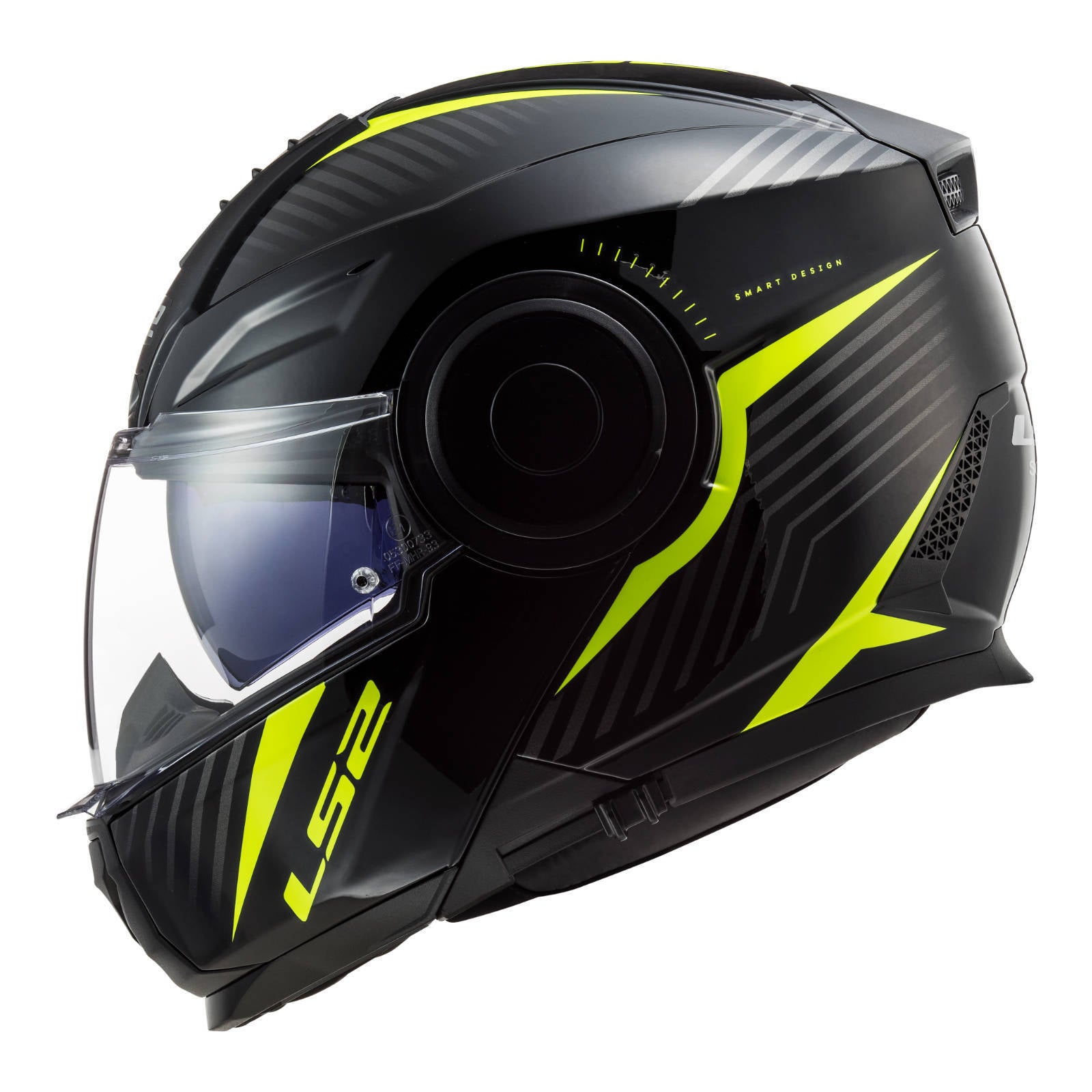LS2 FF902 Scope Skid Helmet - Black / Hi-Vis Yellow
