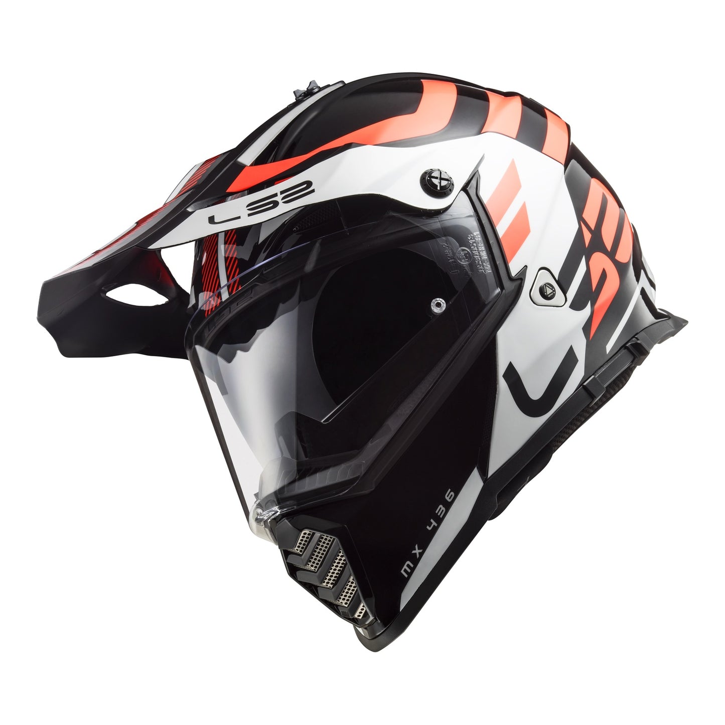LS2 MX436 Pioneer Evo Adventurer Helmet - Black / White