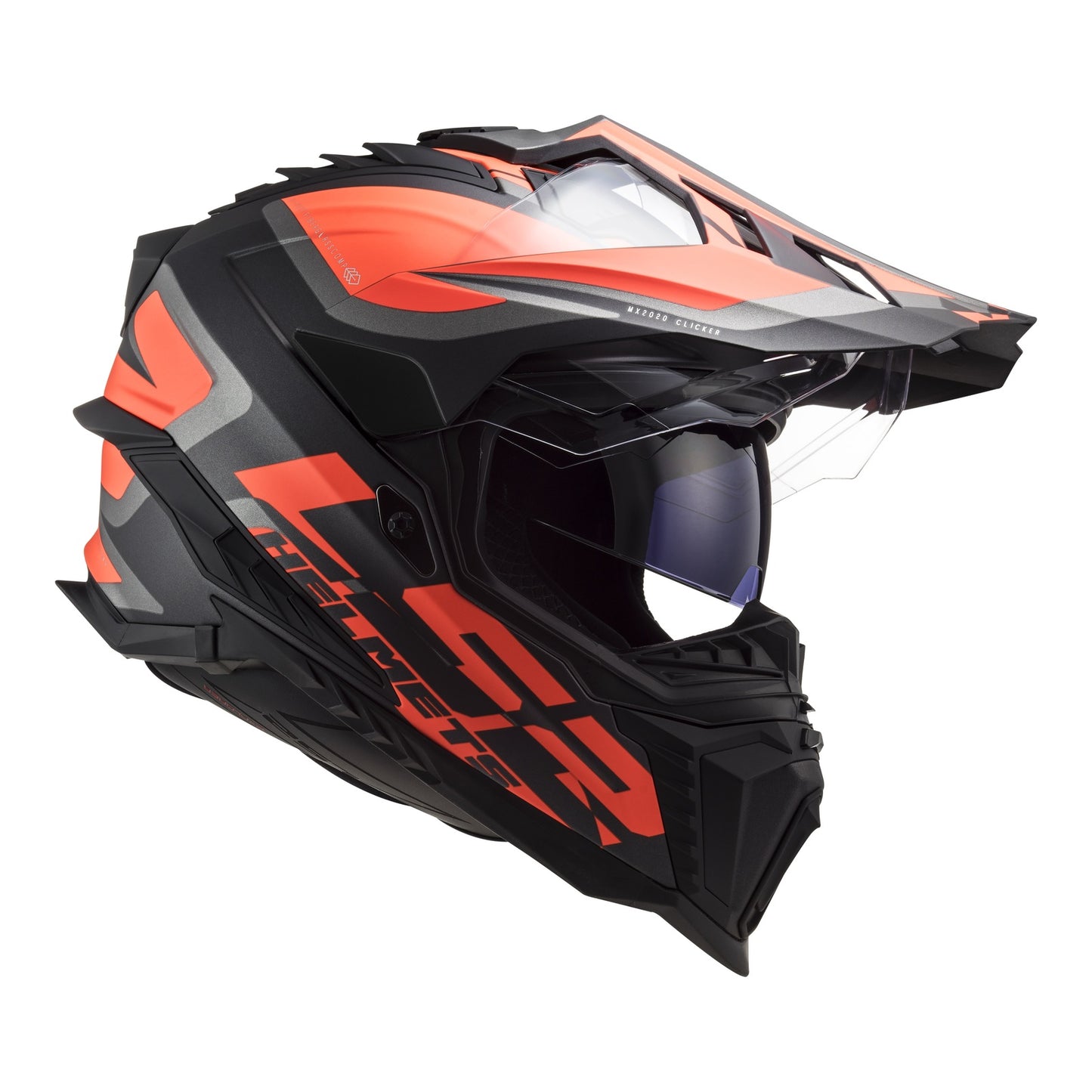 LS2 MX701 Explorer Alter Helmet - Matte Black / Orange