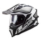 LS2 MX701 Explorer Alter Helmet - Matte Black / White (XS)