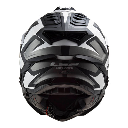 LS2 MX701 Explorer Alter Helmet - Matte Black / White (XS)