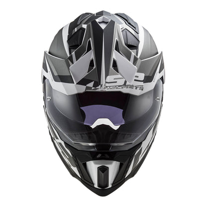LS2 MX701 Explorer Alter Helmet - Matte Black / White (XS)