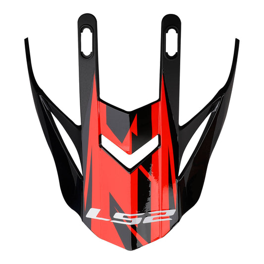 LS2 MX437 Fast Evo Peak Roar - Black / Red