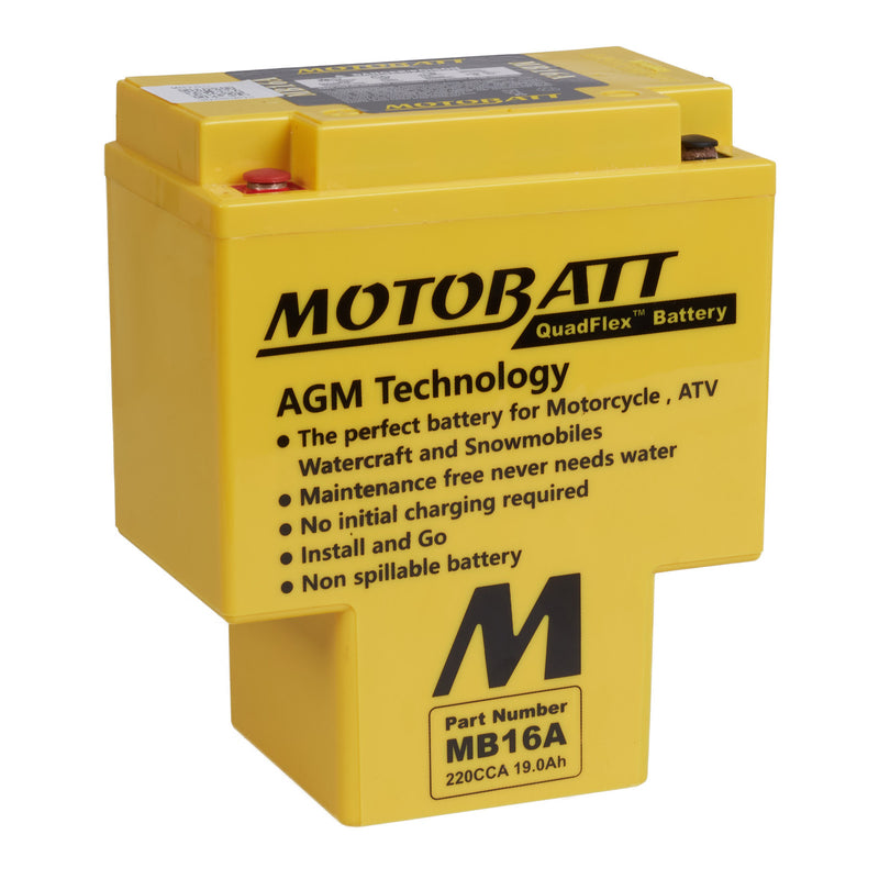 Load image into Gallery viewer, Motobatt Battery Quadflex AGM - MB16A
