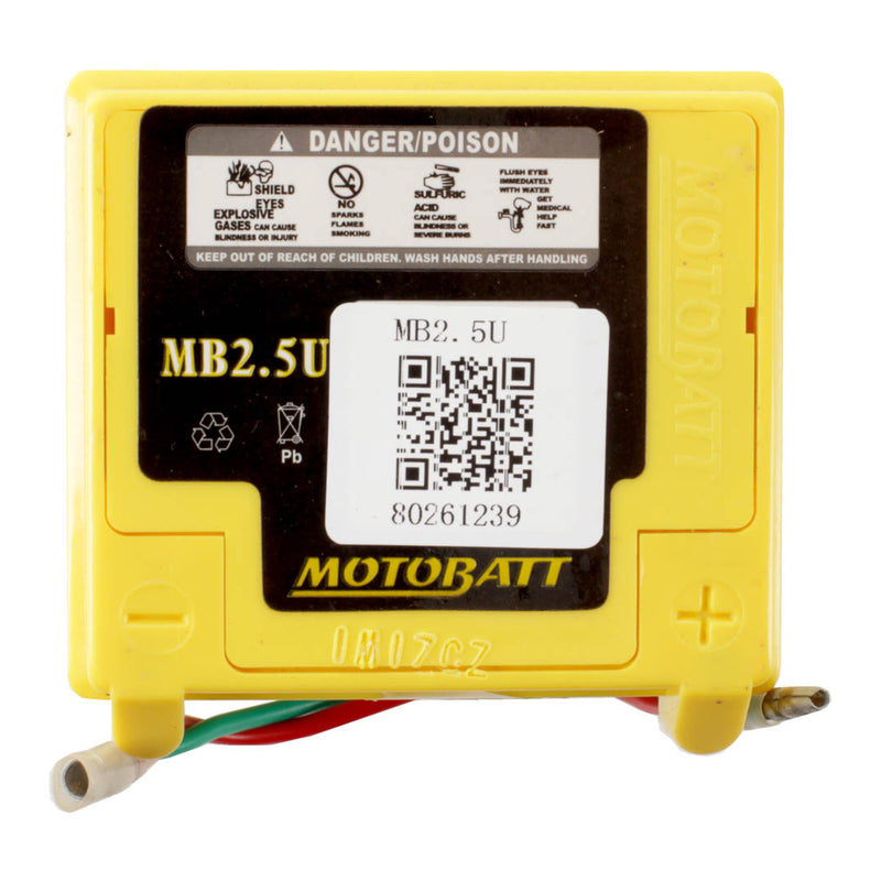 Load image into Gallery viewer, Motobatt QuadFlex Battery MB2.5U (10pcs/ctn) - Indent
