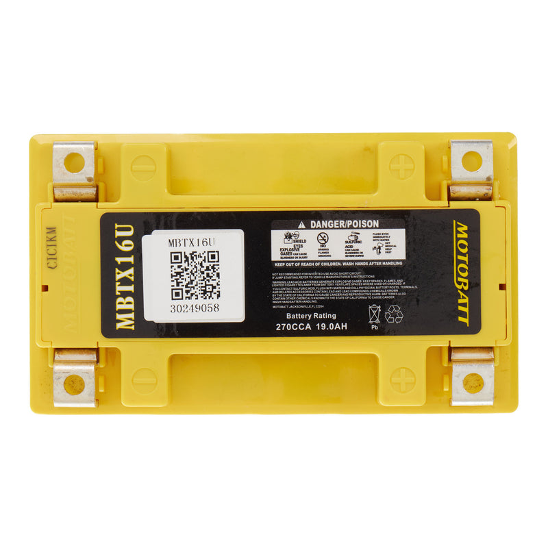 Load image into Gallery viewer, Motobatt Battery Quadflex AGM - MBTX16U
