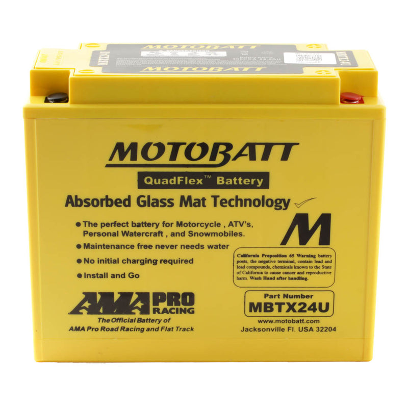 Load image into Gallery viewer, Motobatt Battery Quadflex AGM - MBTX24U
