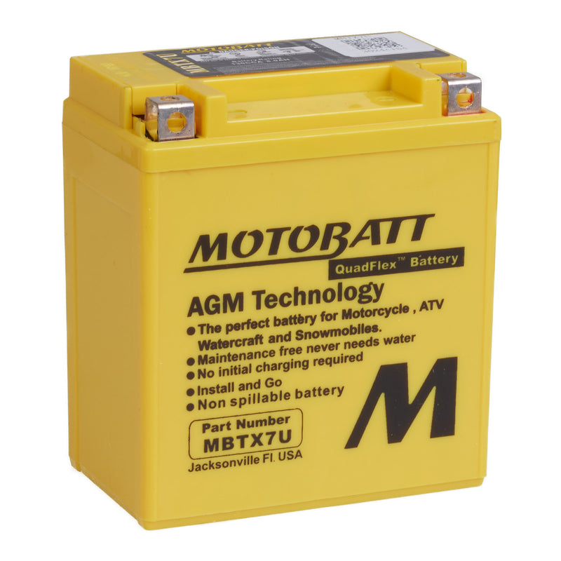 Load image into Gallery viewer, Motobatt Battery Quadflex AGM - MBTX7U
