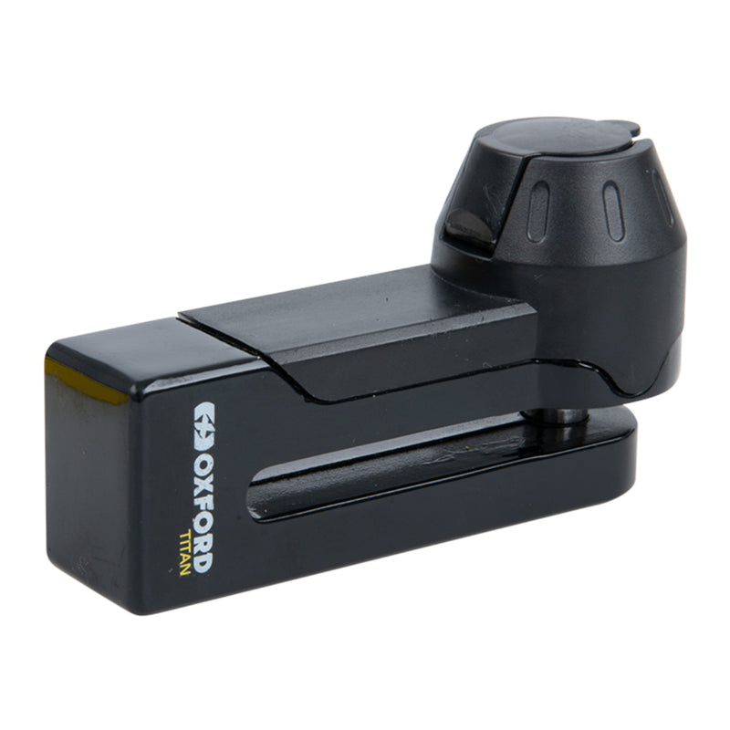 Load image into Gallery viewer, Oxford Titan 10mm Pin Disc Lock - Black, includes pouch

