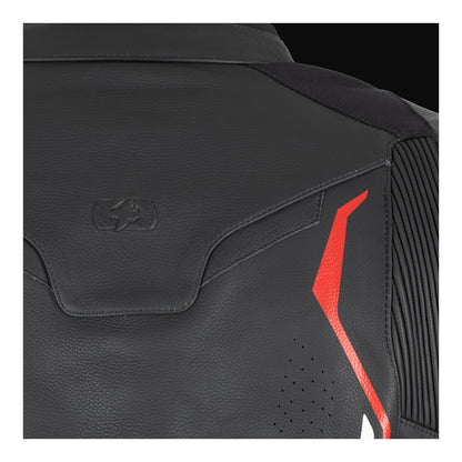 Oxford Nexus 1.0 Leather Men's Jacket - Black / Red