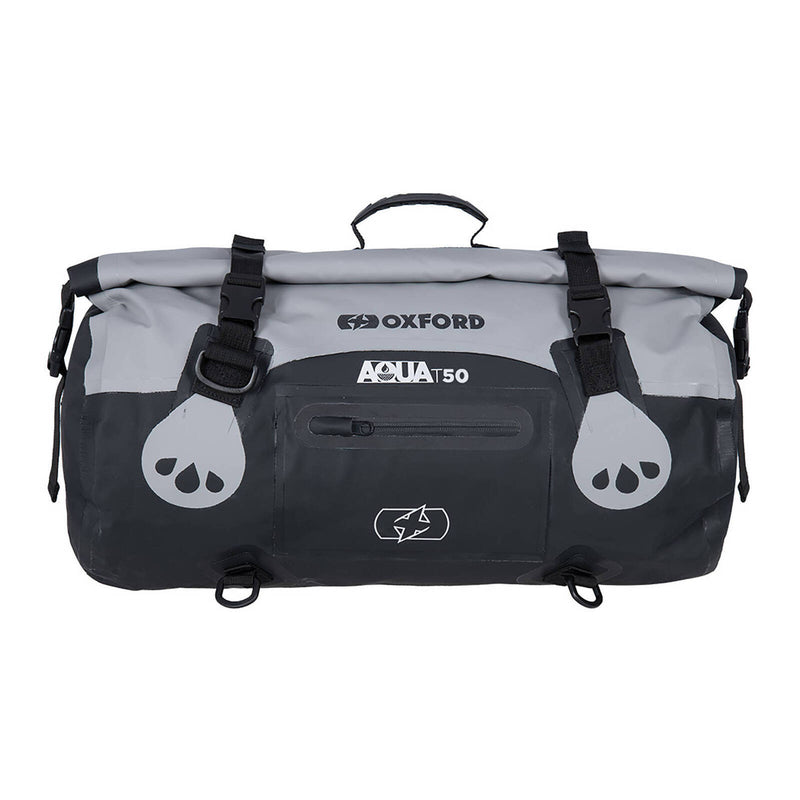 Load image into Gallery viewer, Oxford Roll Bag Aqua T50 - Black / Grey

