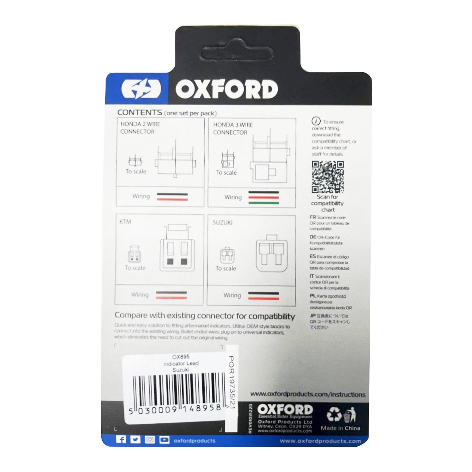 Oxford Indicator Leads - Suzuki