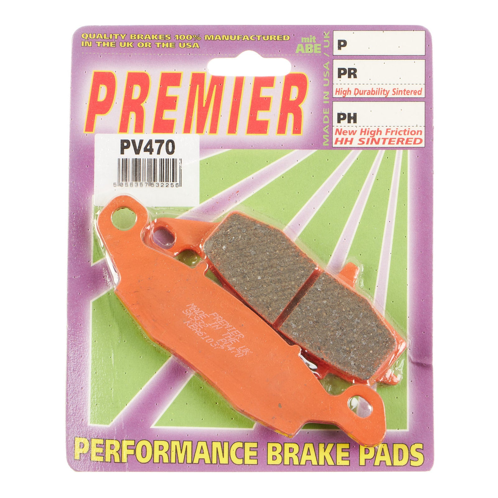 Premier Brake Pads - PV Semi Sintered