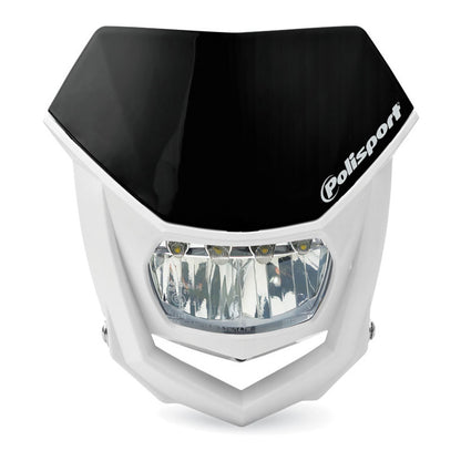 Polisport Halo LED Headlight - Black/White