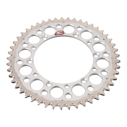 Renthal Sprocket Twinring Silver 48T Bi-Metal Grooved
