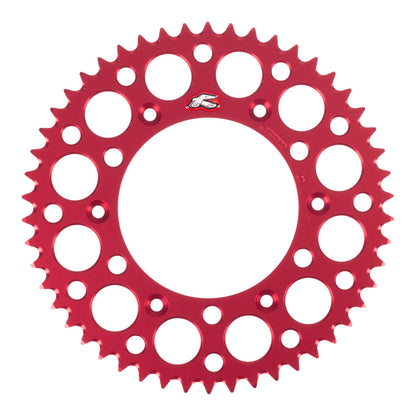 Renthal Sprocket Rear Red 50T Alloy 7075 T6 Grooved