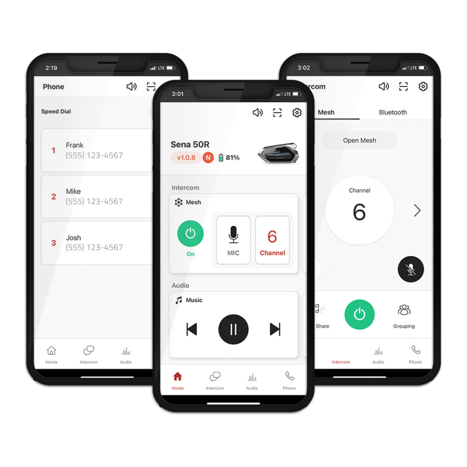 Sena 50R Low Profile Comm System with Sound by Harman Kardon (Dual Kit)