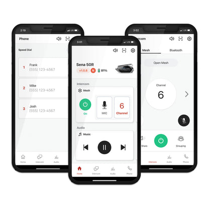Sena 50R Low Profile Comm System with Sound by Harman Kardon (Single)