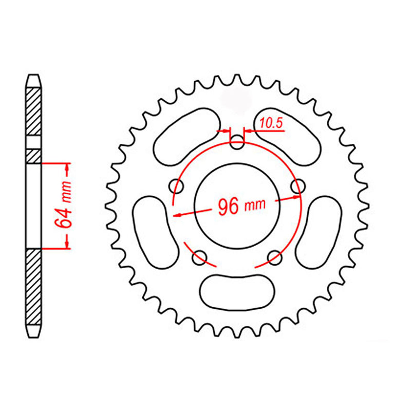 Load image into Gallery viewer, Sprocket Kit Honda XLR125 (520 conv.) - 520H 12/55
