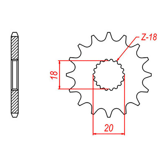 Sprocket Kit Suzuki GN125 - 428KRO 13/50