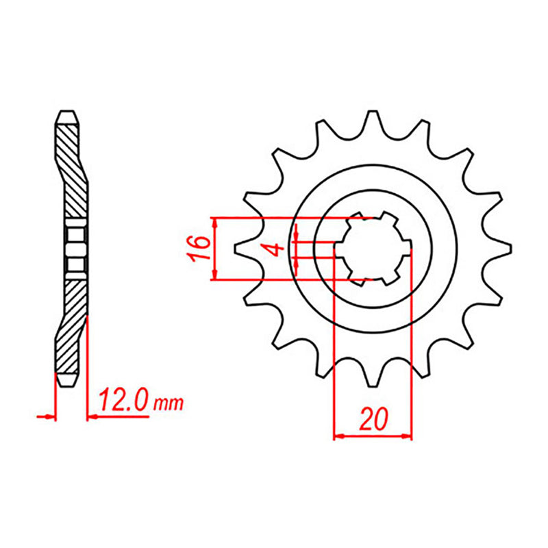 Load image into Gallery viewer, Sprocket Kit Yamaha AG100 - 428H 13/51
