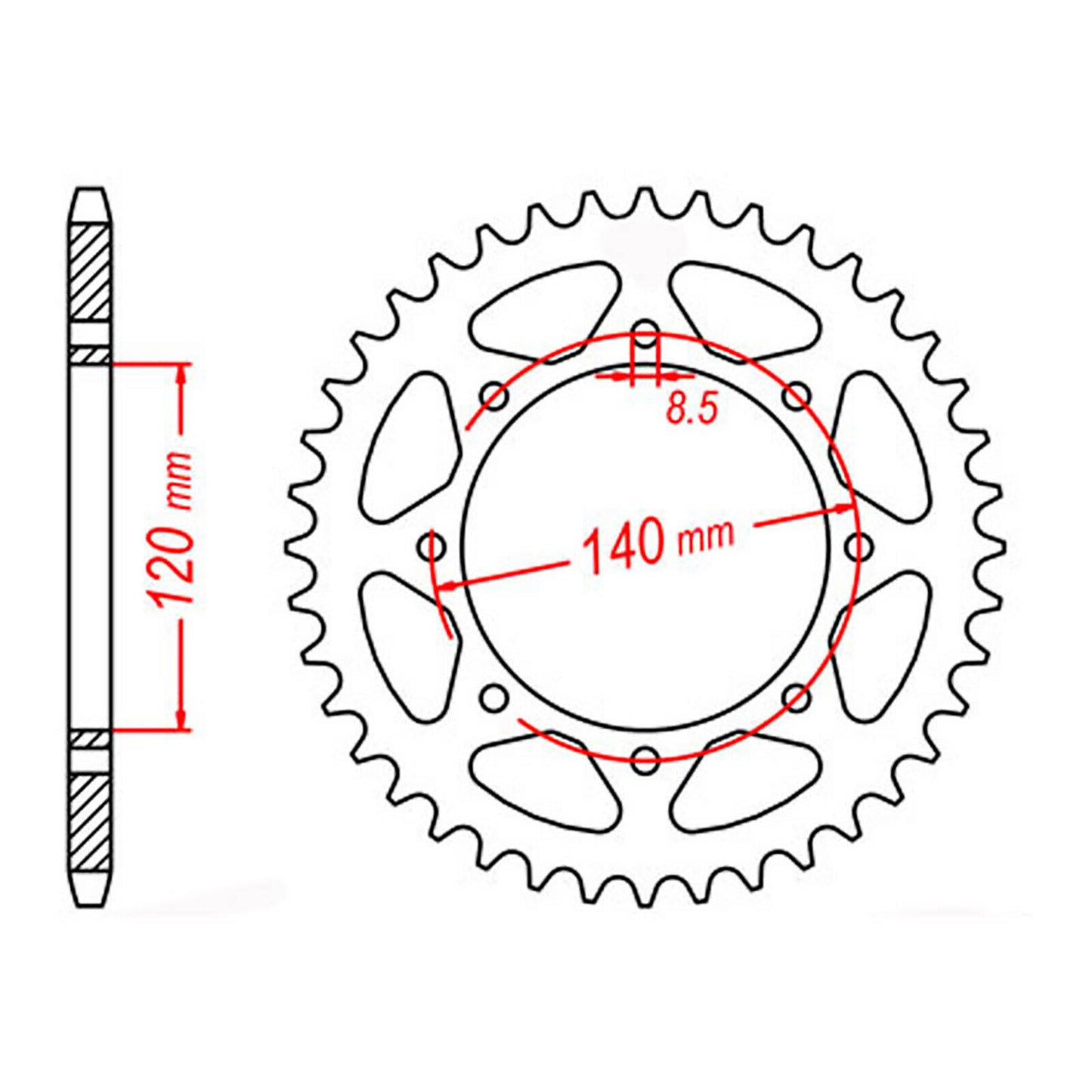 Sprocket Kit Kawasaki KLR650 '22-'24 X-Ring - Gold 15/43