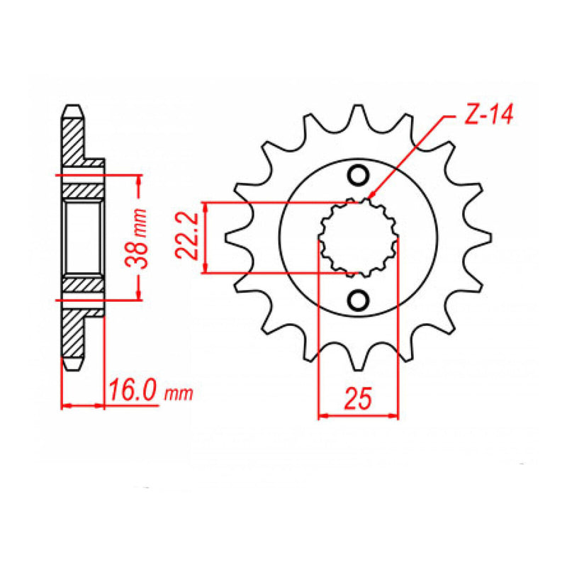 Load image into Gallery viewer, Sprocket Kit Ducati 906 PASO - GB520ZXW 15/38
