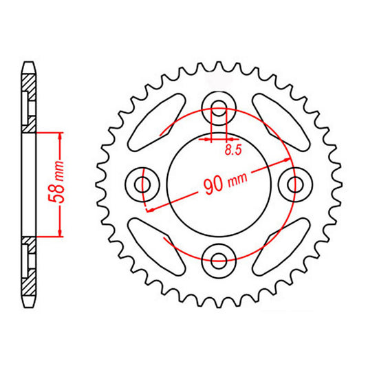 Sprocket Kit Honda NBC110 - 420MRU 14/37
