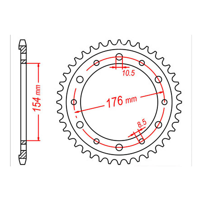 Load image into Gallery viewer, Sprocket Kit Honda CB1000R Predator '08-'11 (economy) - 530XRE 16/44
