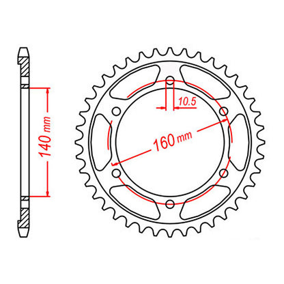 Sprocket Kit Kawasaki ZZR1100 '98 - 530ZXW 17/44
