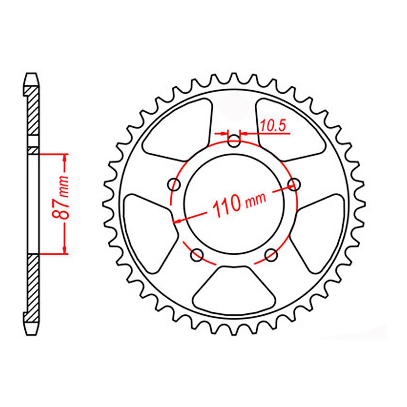 Sprocket Kit Suzuki GSXR750 '85-'87 - 530XRE 14/42