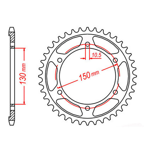Sprocket Kit Yamaha YZF600 Thundercat Gold - GB530XRE 15/47