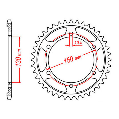 Sprocket Kit Yamaha TRX850 - 525XRE 17/39