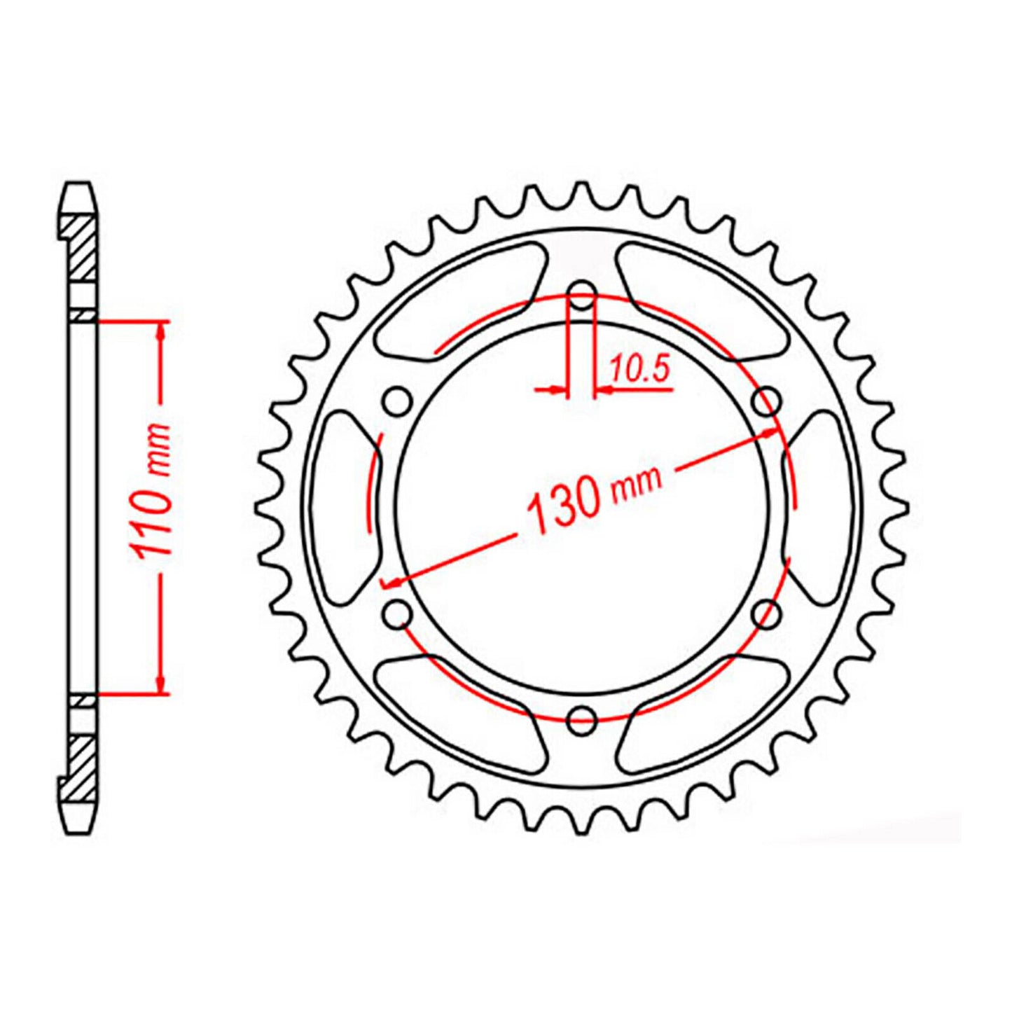 Sprocket Kit Yamaha FZ1/S Fazer '06-'12 (recommended) - 530ZXW 17/45