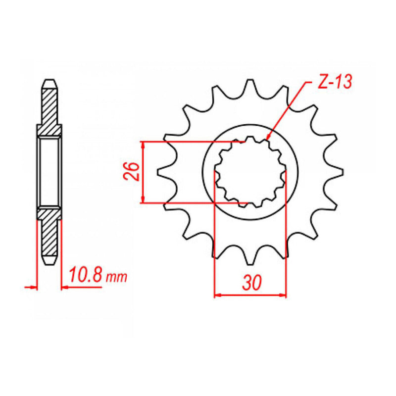 Load image into Gallery viewer, Sprocket Kit Yamaha YZF-R1 '04-'08 (recommended) - 530ZXW 17/45
