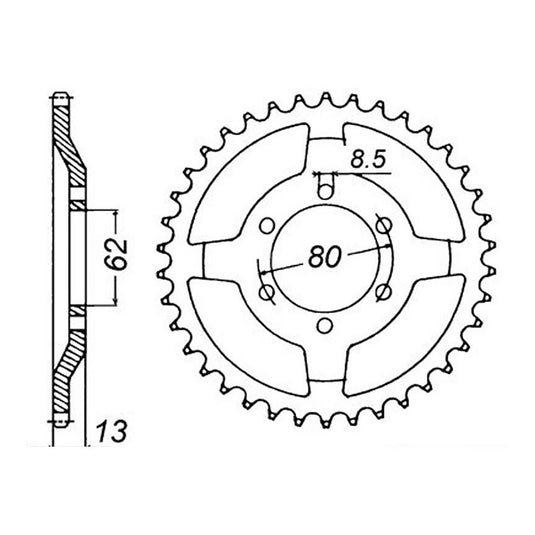 MTX 1869 Steel Rear Sprocket