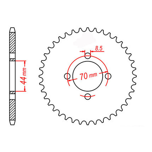 MTX 1795 Steel Rear Sprocket 