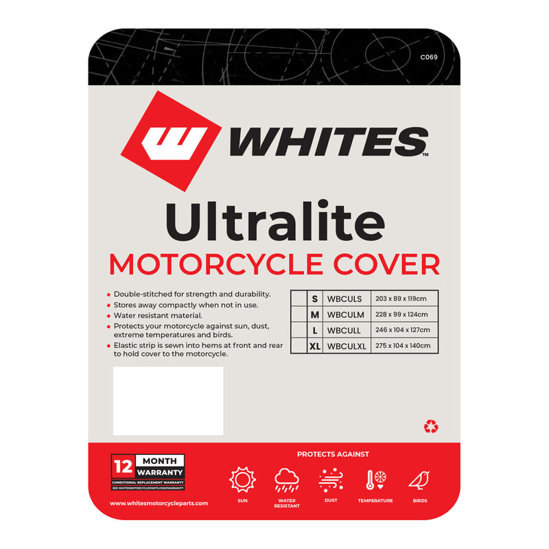 Load image into Gallery viewer, Whites Motorcycle Cover - Ultralite (M / 228 x 99 x 124cm)
