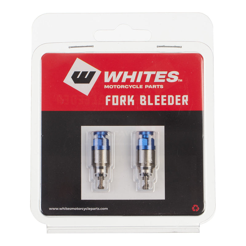 Load image into Gallery viewer, Whites Fork Bleeder Valve - M4 x 0.7 (Blue)

