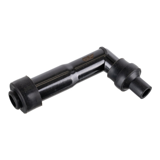Whites Spark Plug Cap (Replaces XZ05F) Long Right Angle - Black