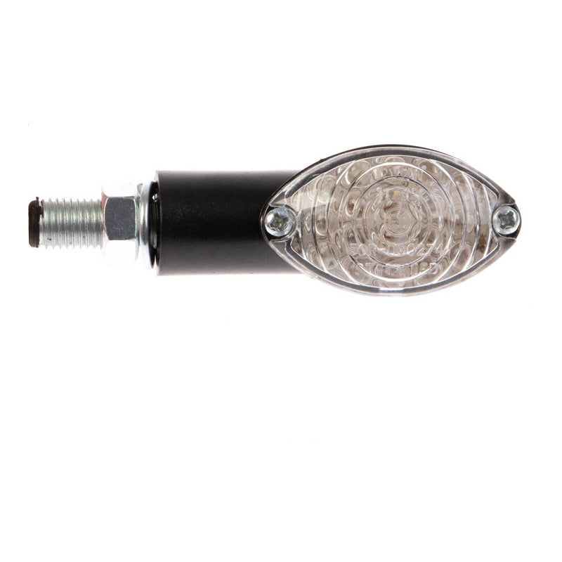 Load image into Gallery viewer, Whites LED Mini-Catseye Flasher - Black, Short Stem
